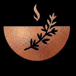 Tended by Solstice & Stone logo — copper half-bowl with herb sprig and steam, personalized meal planning for women in menopause and perimenopause
